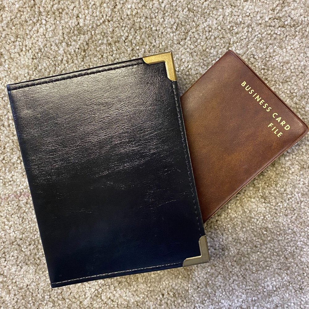 Business Card Binders Set of 2
